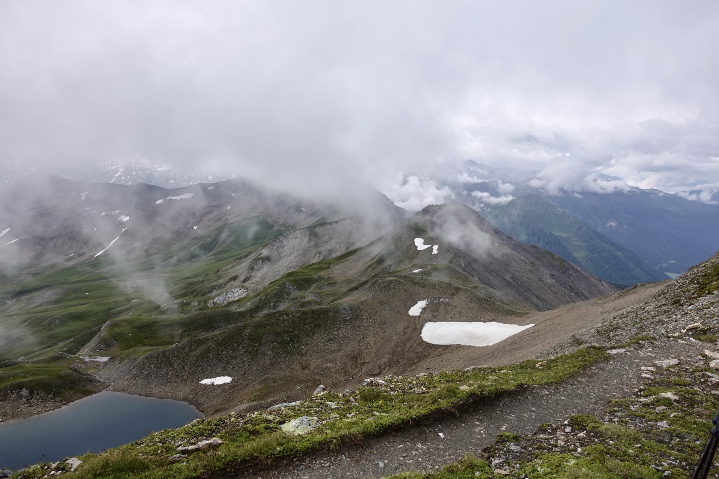 Blick vom Geierjoch Richtung Junssee