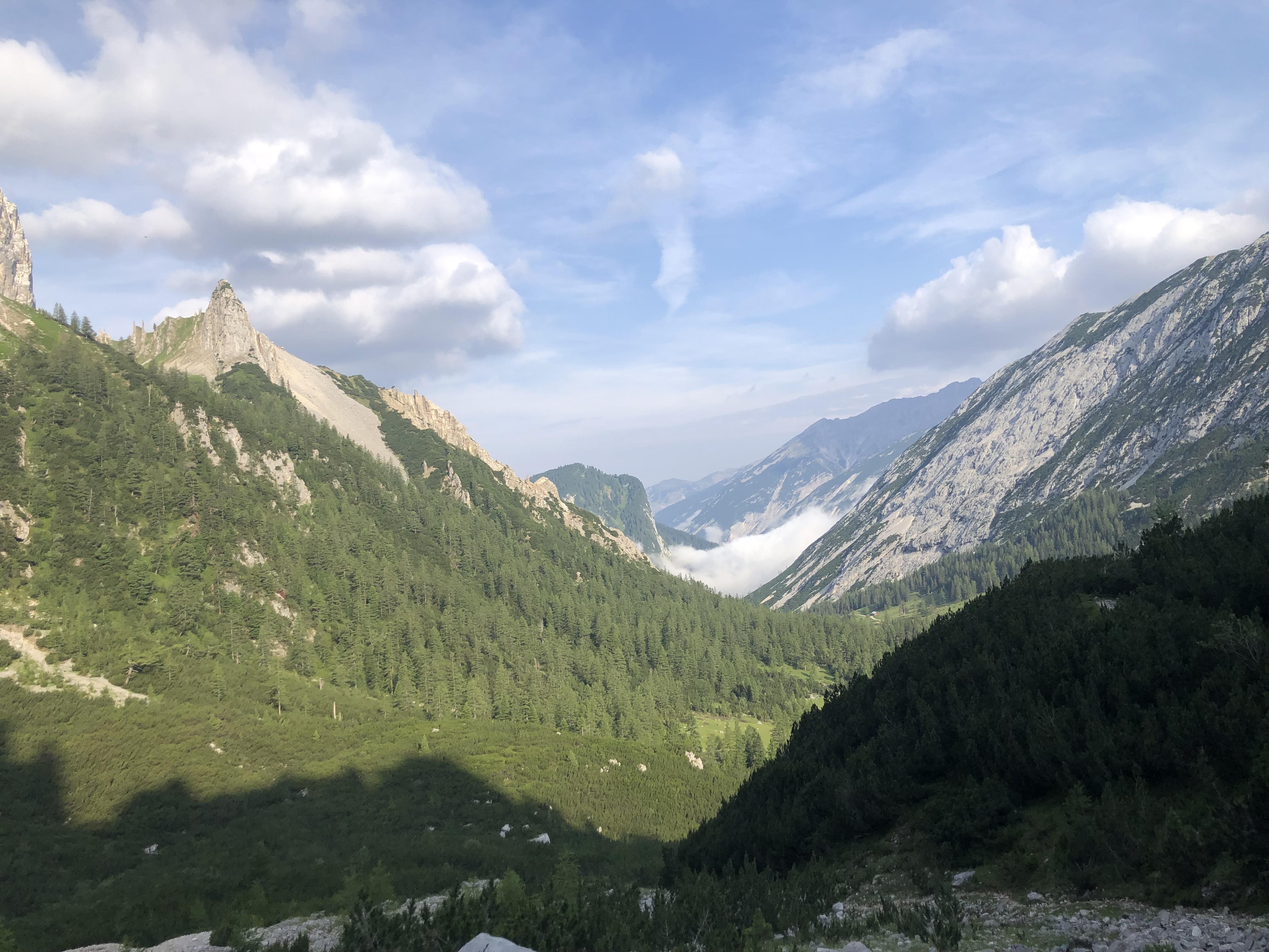 Wolken über Scharnitz