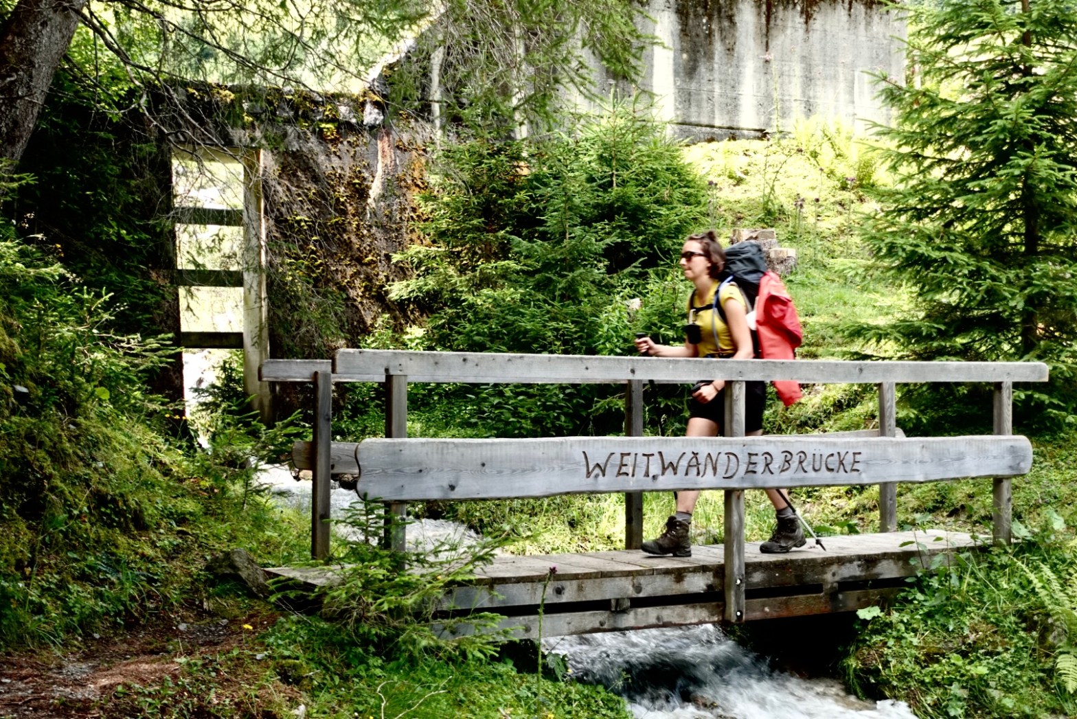 Weitwanderbrücke im Wattental