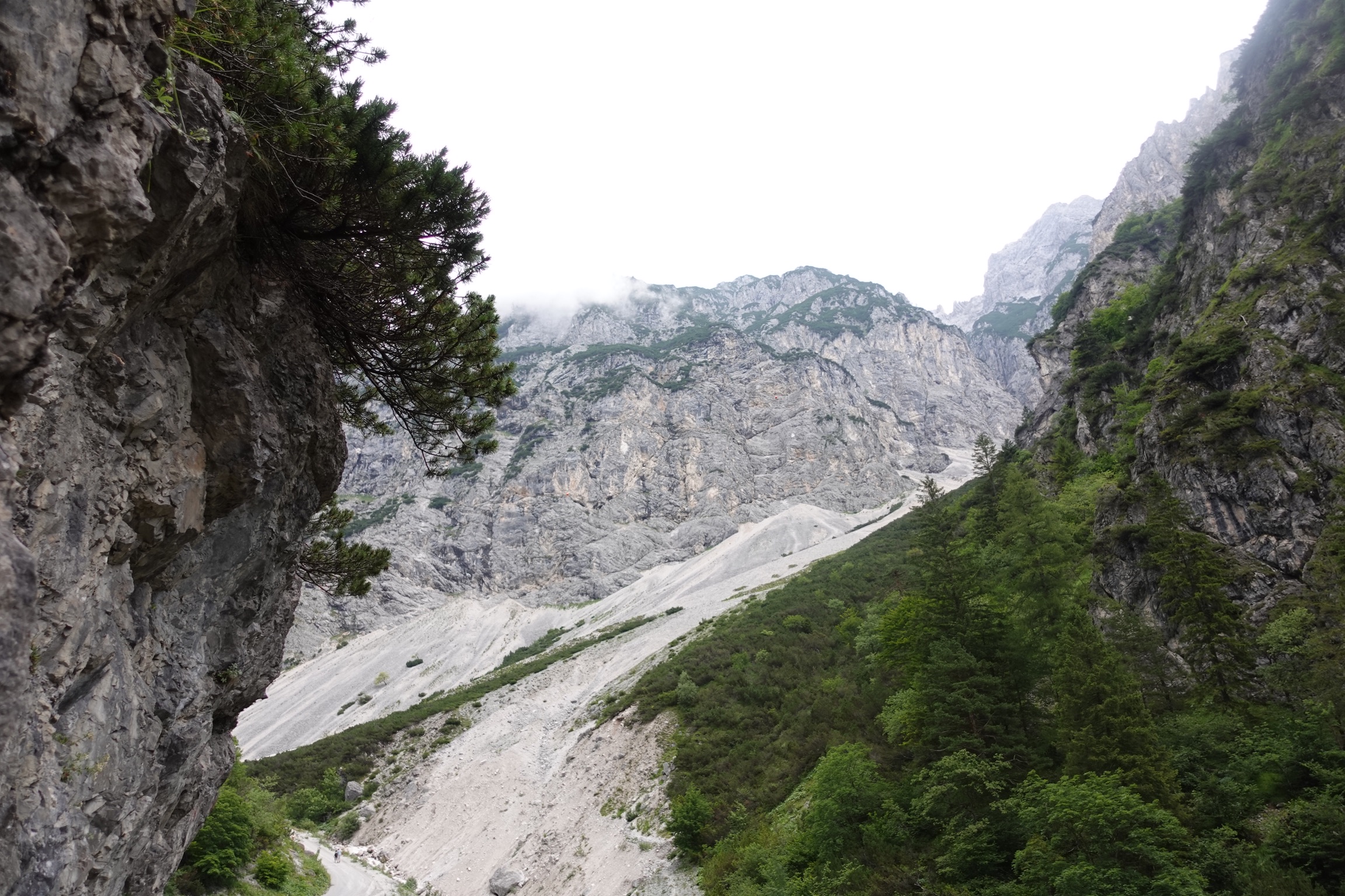 Blick zurück ins Karwendel
