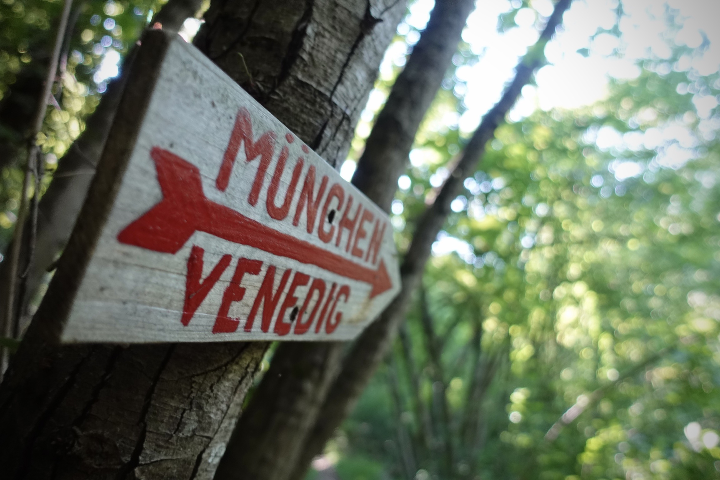 Schild München Venedig