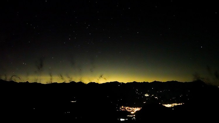 Sternenhimmel über dem Valtellina