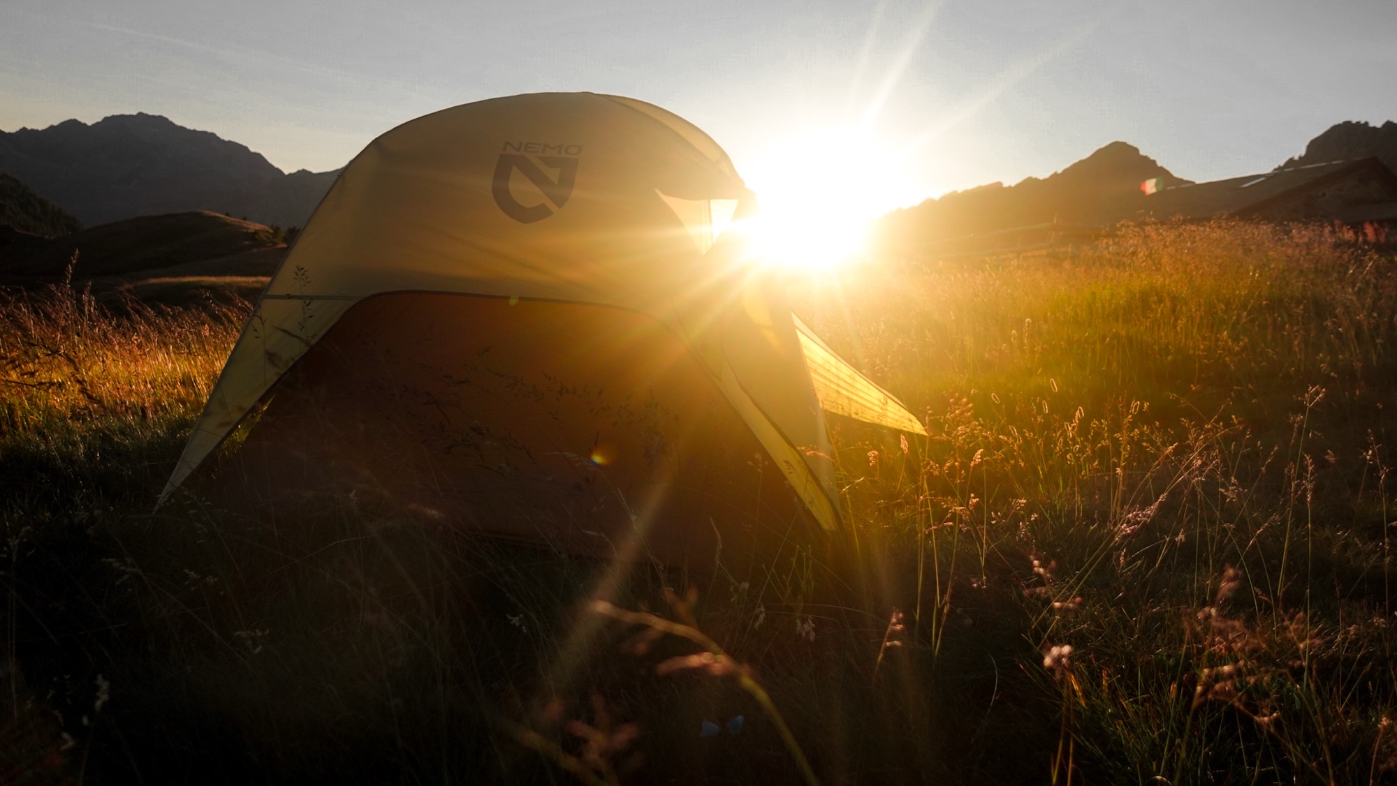 Sonnenuntergang am Bivacco Scermendone