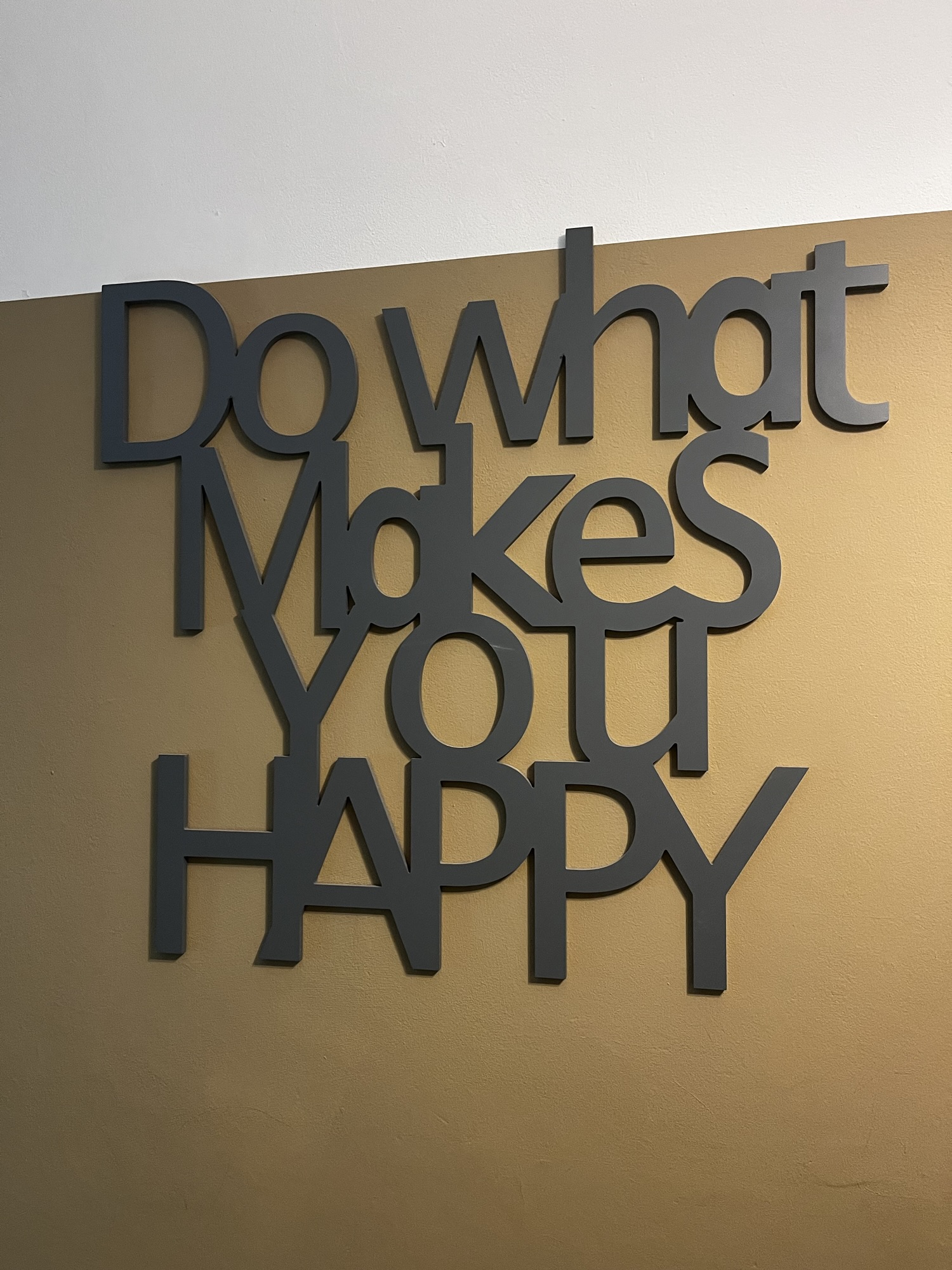 Do what makes you happy