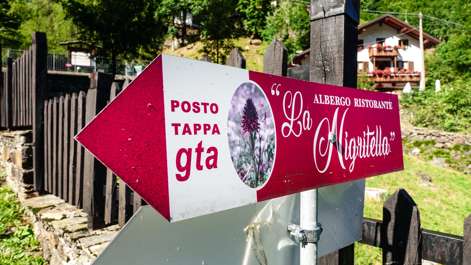Schild Rifugio Nigritella