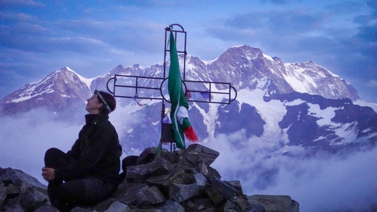 Monte Rose bei Sonnenaufgang