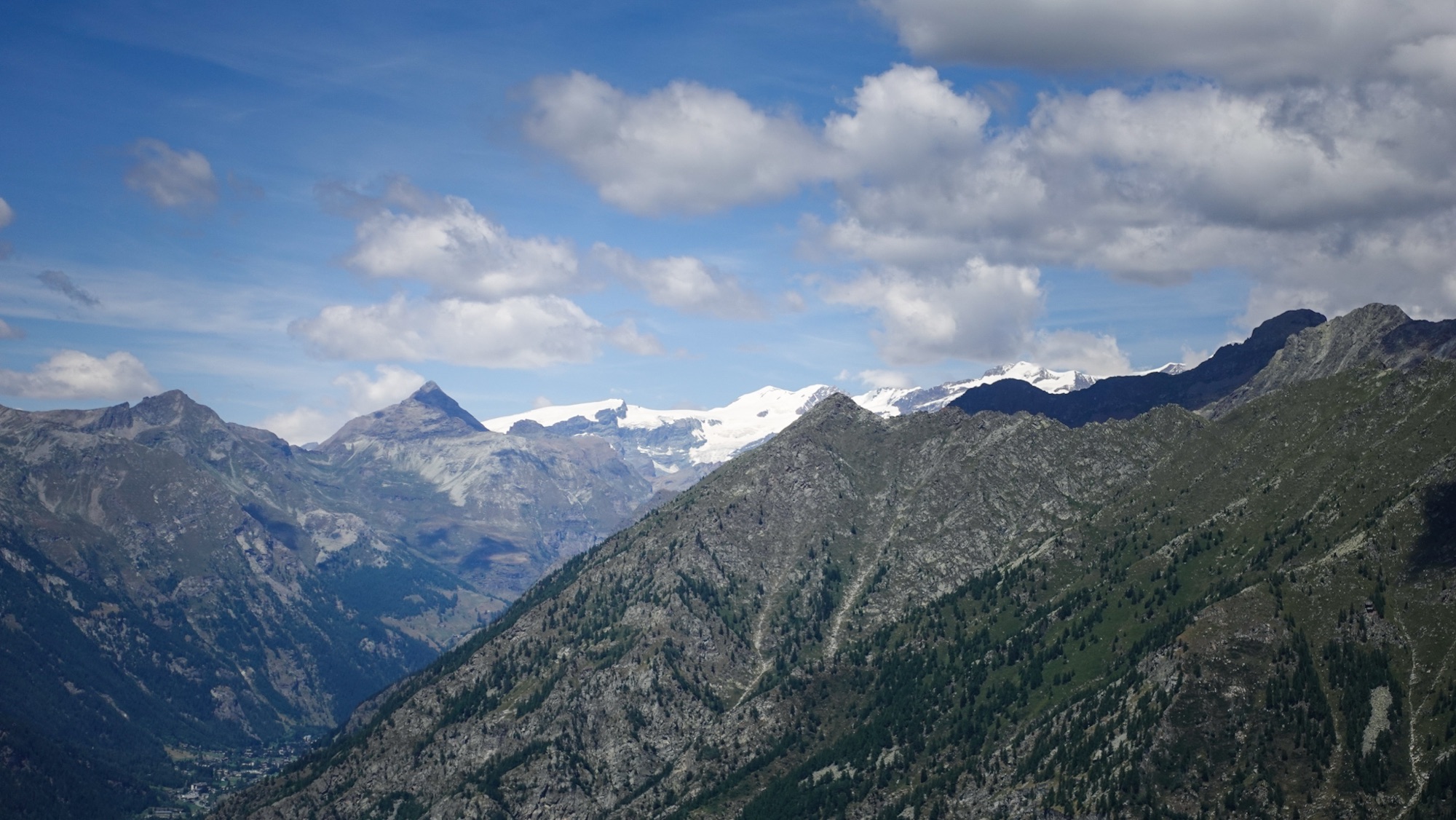 Monte Rosa im Hintergrund