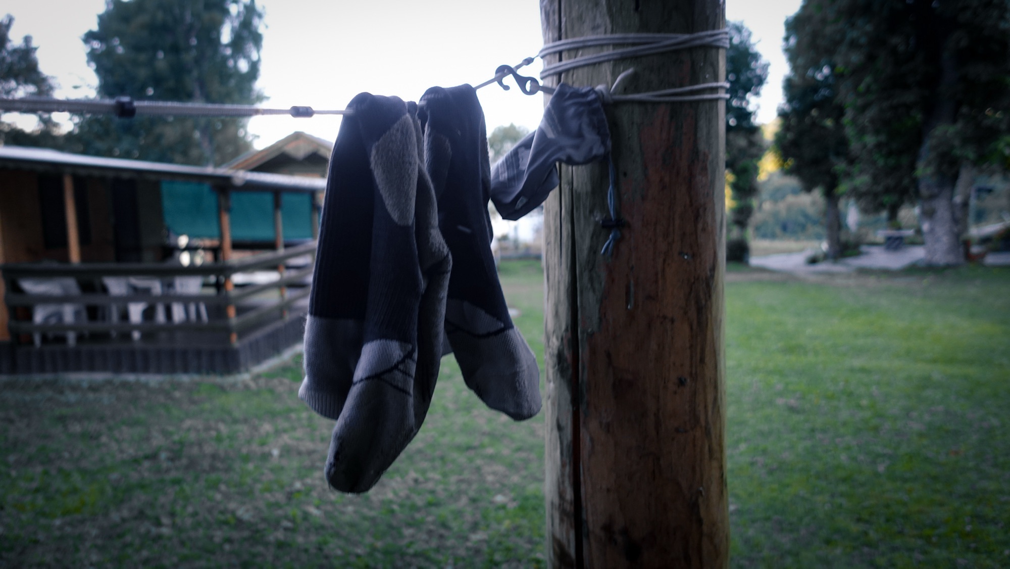 Die Wäsche trocknet