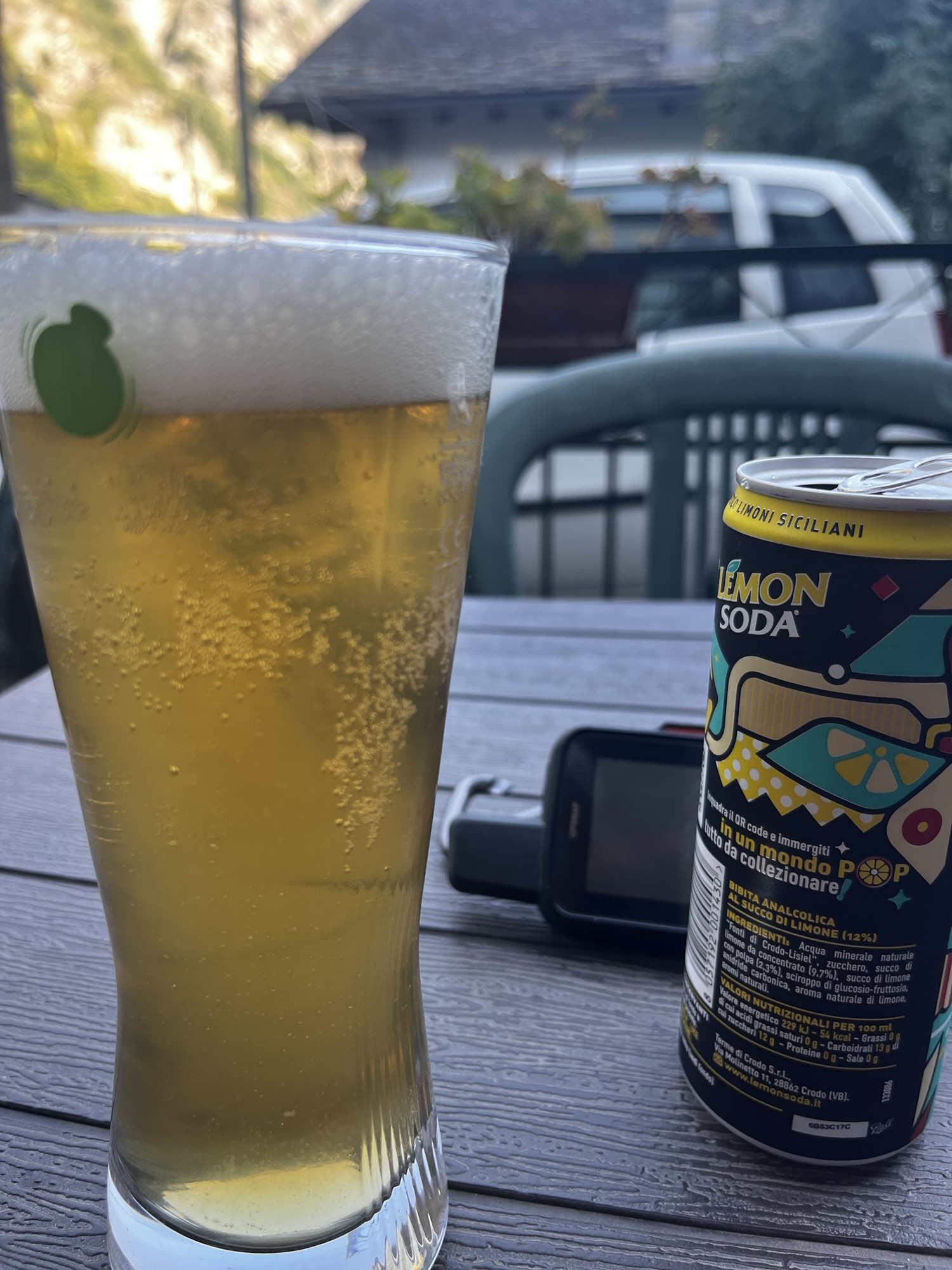 Erstes Radler in Talosio