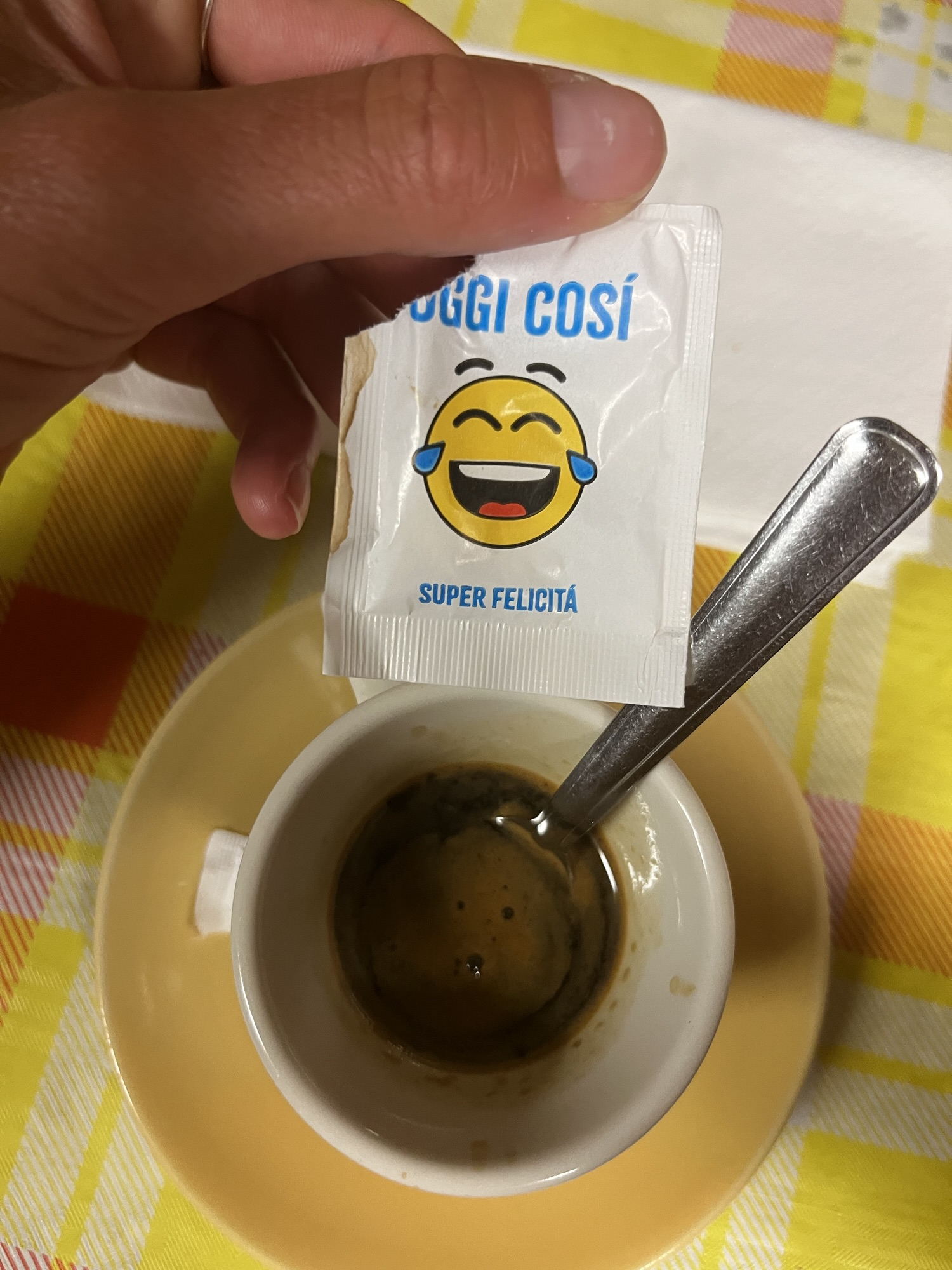 Zuckerbeutel mit Smiley