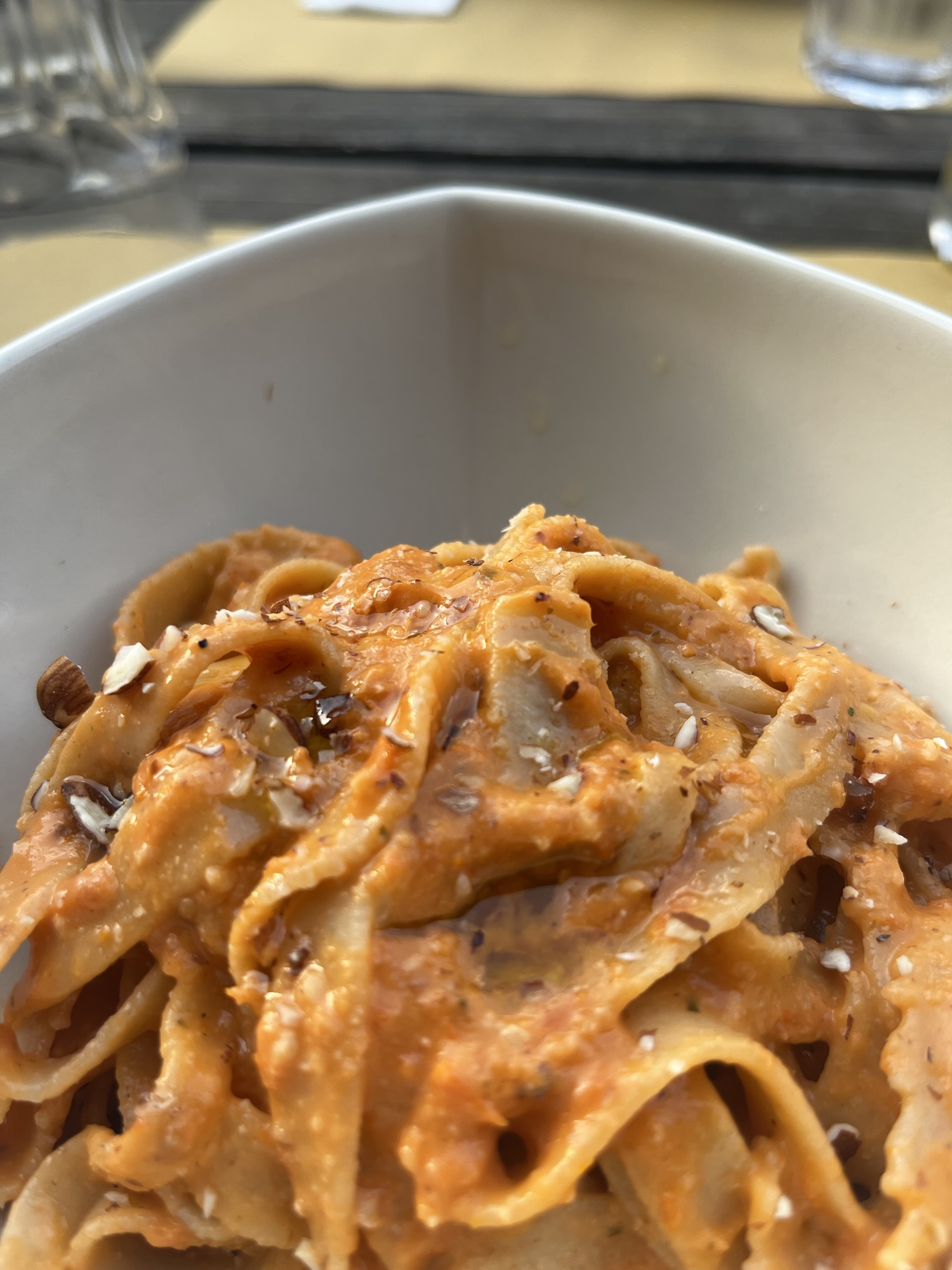 Pasta im Rifugio Fonti Minerali