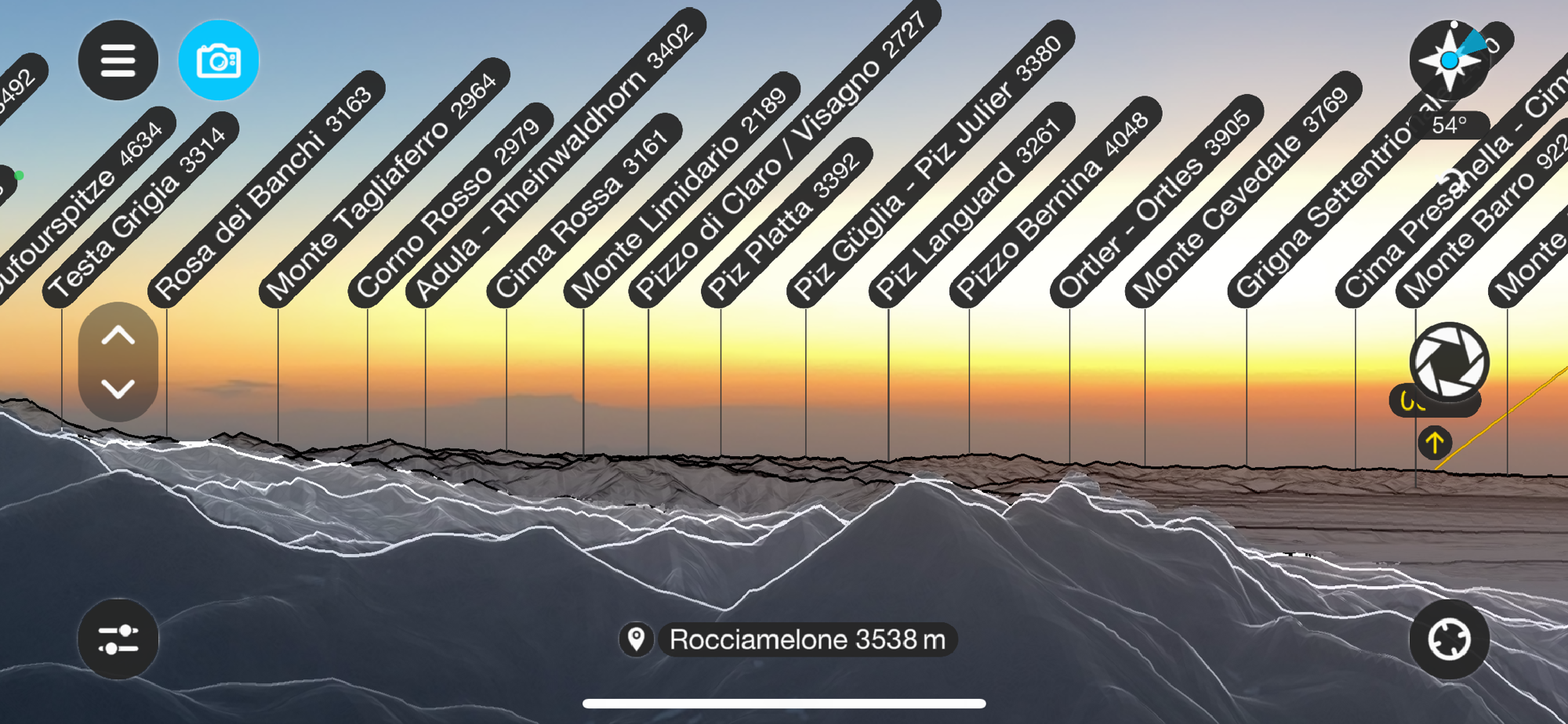 Blick zurück auf die Ostalpen