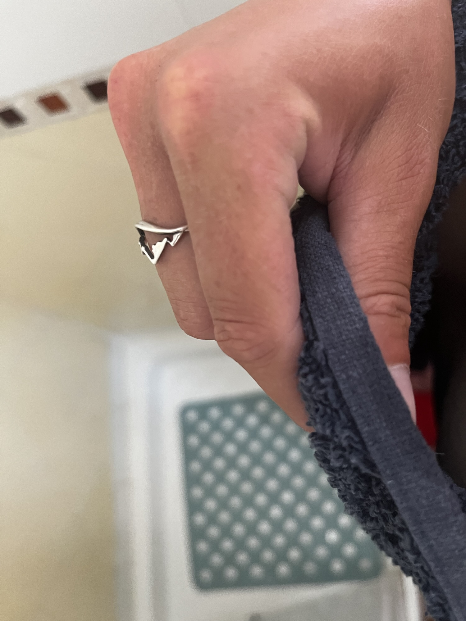 Hand Handtuch Dusche