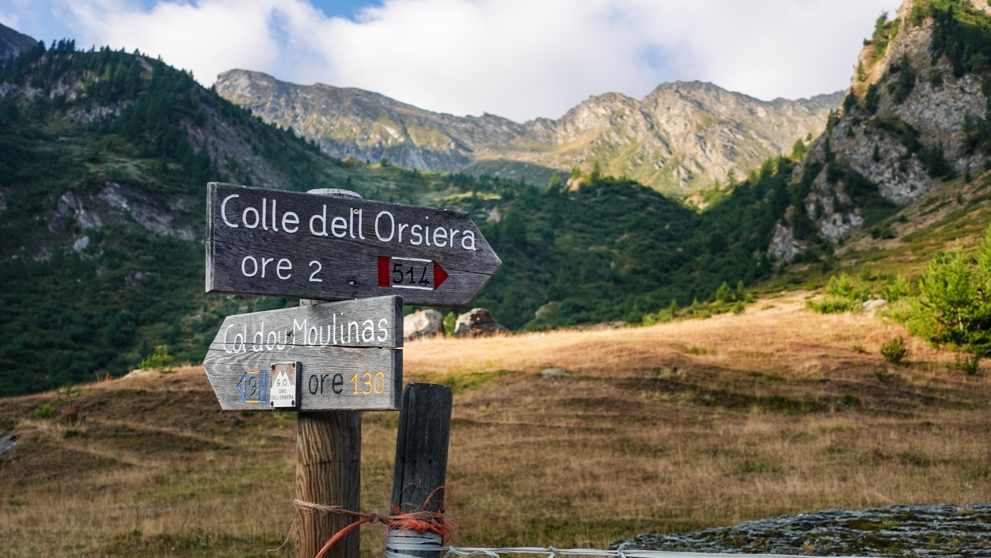 Auf geht's zum Colle dell'Orsiera