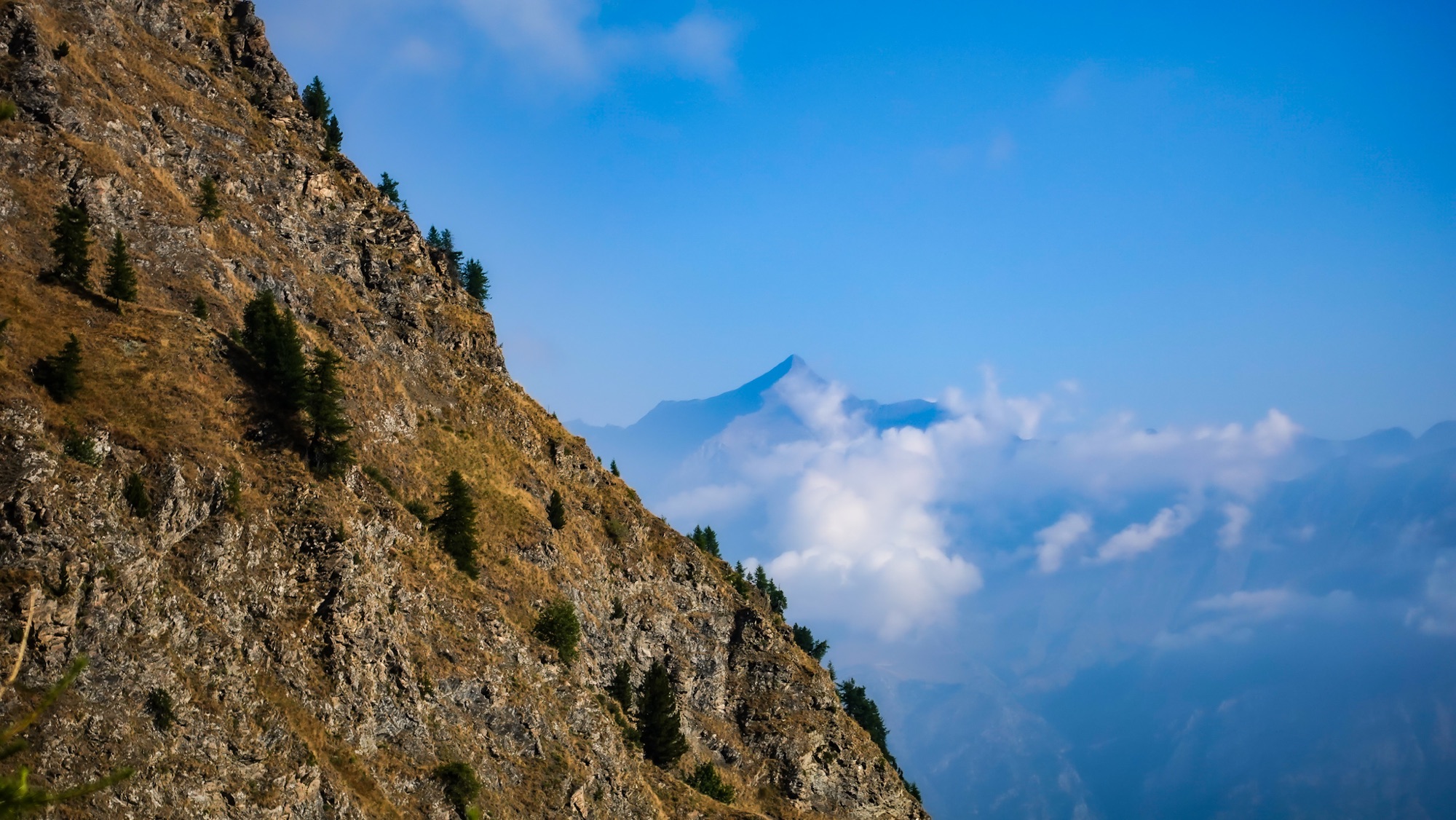 Ein letzter Blick auf den Rocciamelone