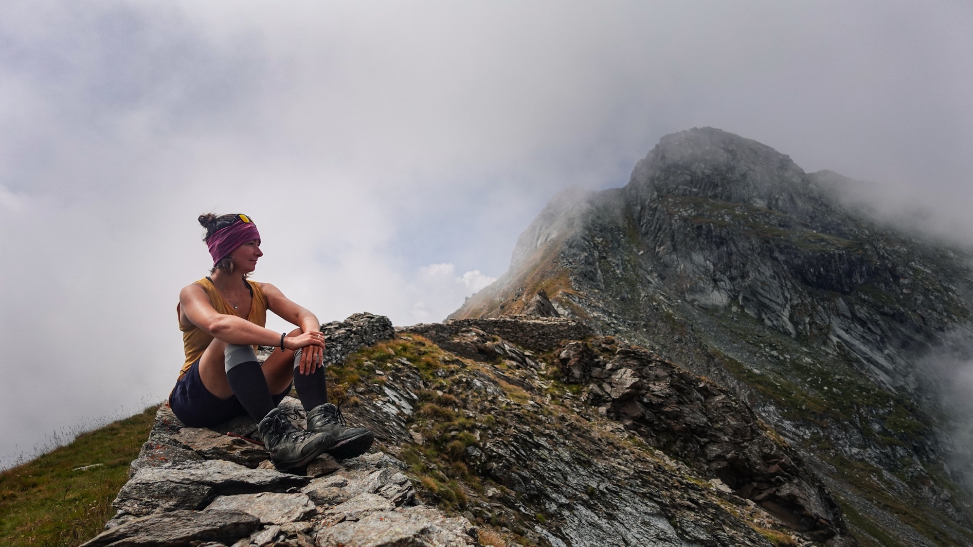 Blick zurück vom Colle dell'Orsiera