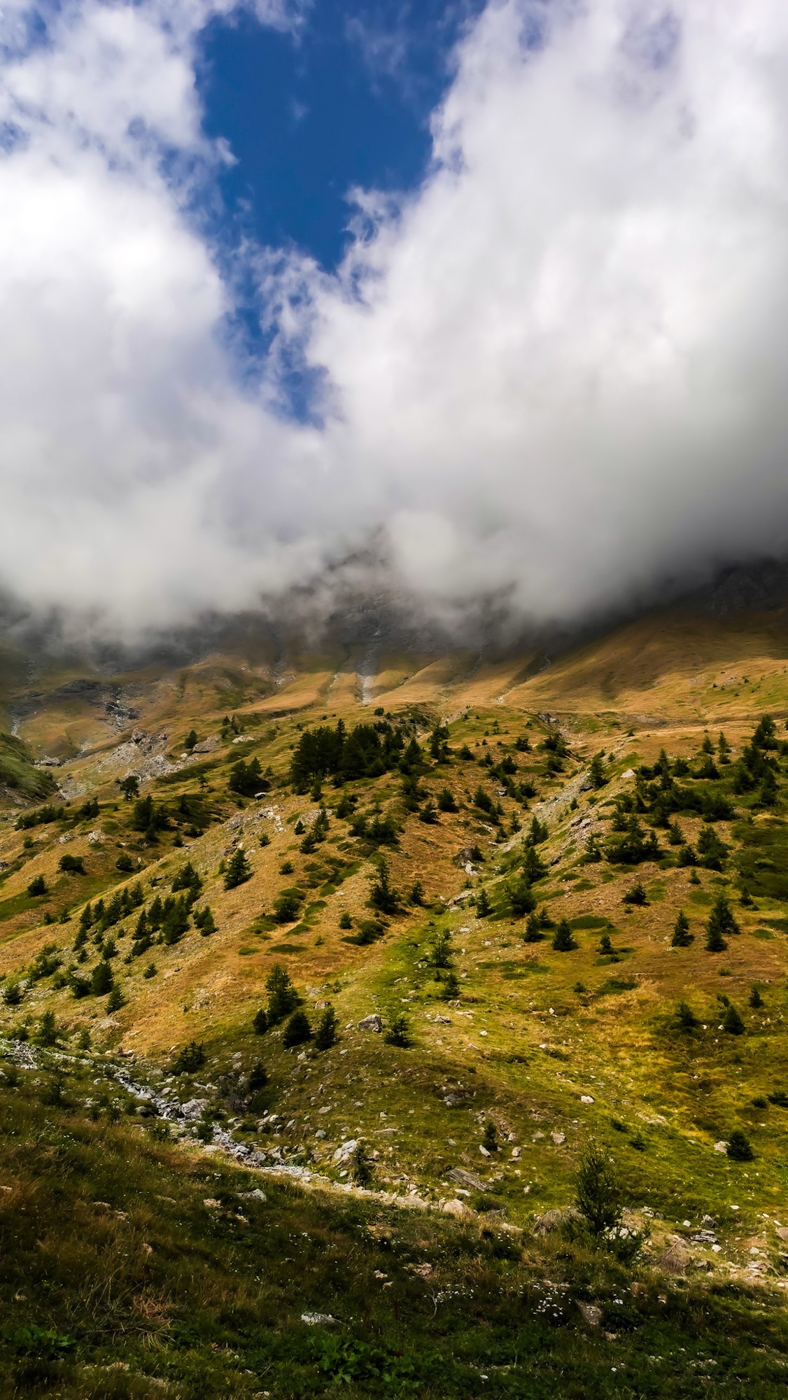 Aufstieg Colle dell'Albergian