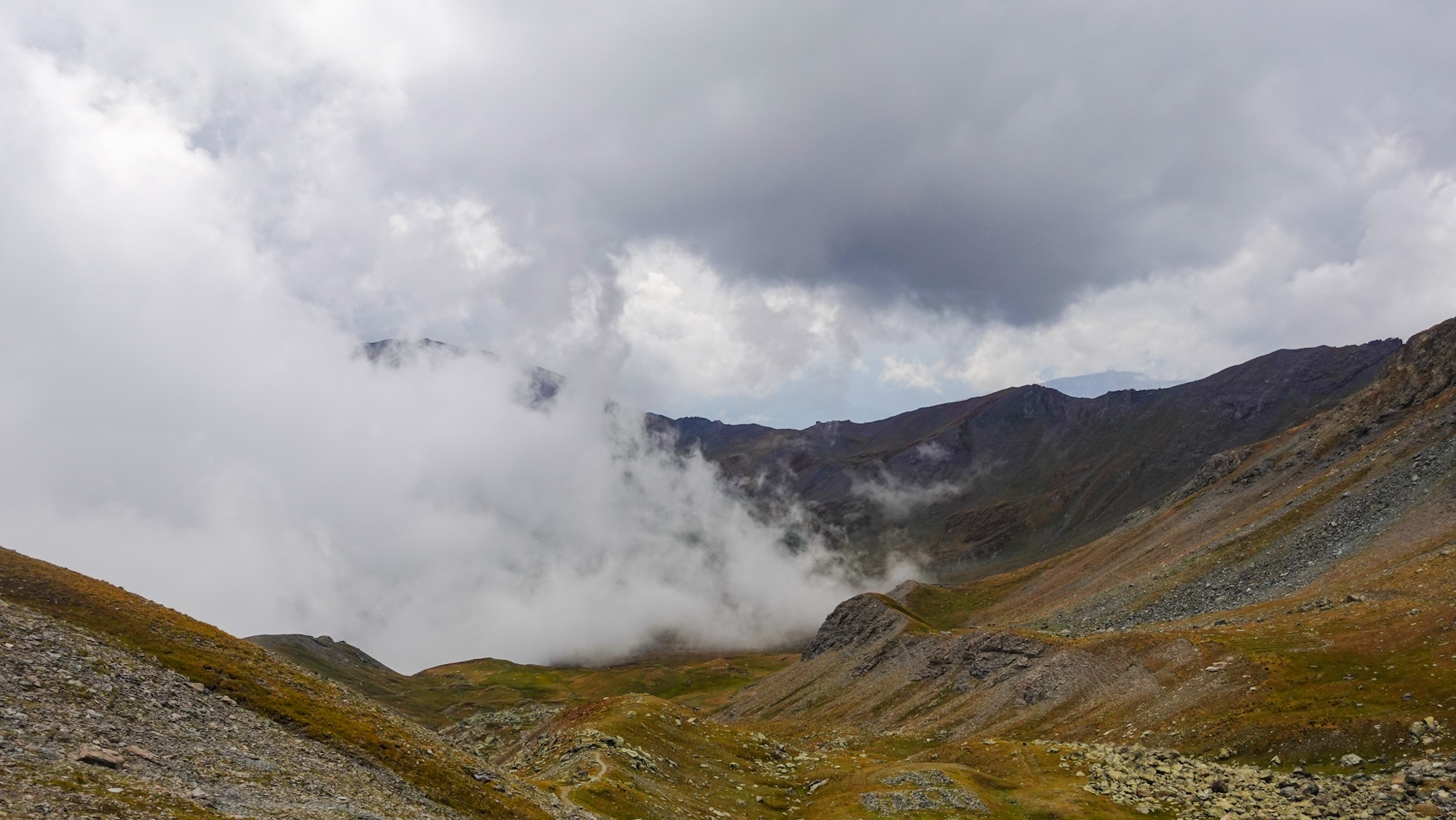 Blick vom Colle dell'Albergian