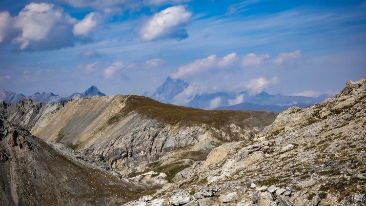 Monviso in Wolken