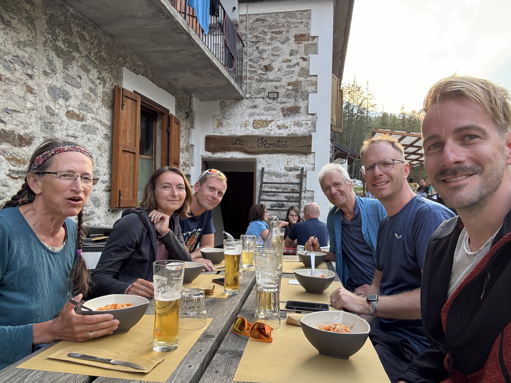 Noch einmal gemeinsam Abendessen